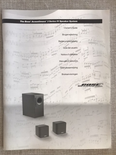 bose 3 series iv speaker system