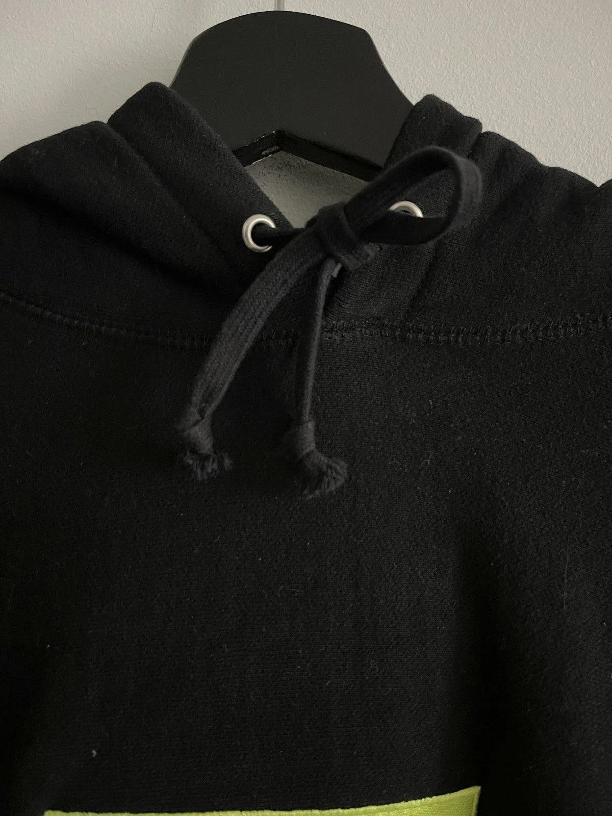 RUBA! Felpa con cappuccio Supreme 2017 verde fluo scatola logo (XL)