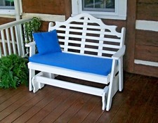 Poly 4' MARLBORO PORCH GLIDER -MULTIPLE COLORS - Recycled Plastic-Made in USA