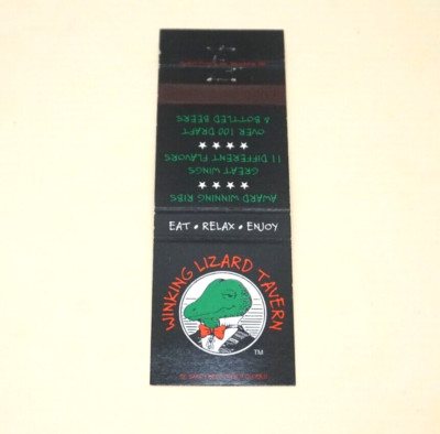 Matchbook Winking Lizard Tavern Award Winning Ribs Wings
