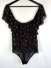  68 NEW Intimately Free People Women's Twilight Combo Juliet Bodysuit Medium M