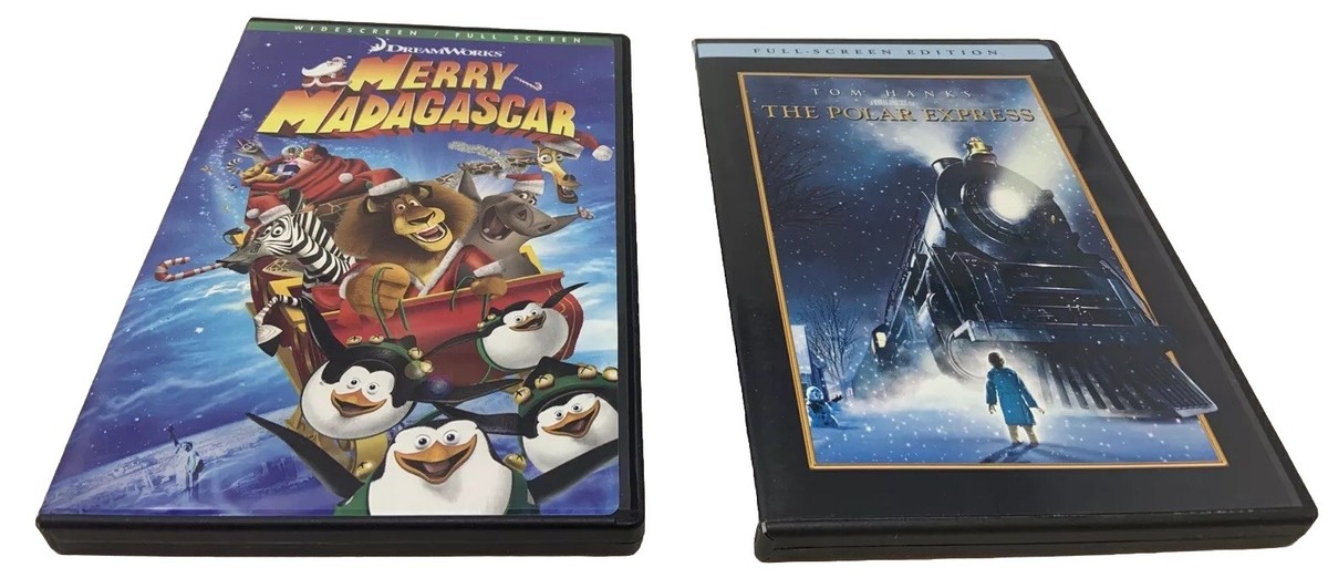 2 DVDs Merry Madagascar (DVD, 2009), DreamWorks & The Polar