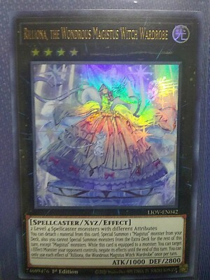 Yugioh Rilliona The Wondrous Magistus Witch Wardrobe LIOV-EN042 UltraRare 1st ED
