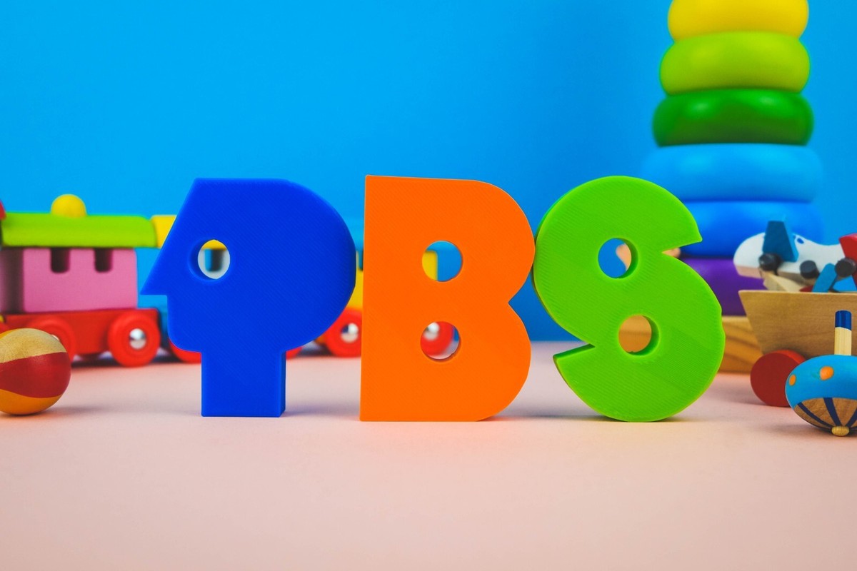 PBS Letters Logo 3D Printed Pretend Play PreSchool Kids Toy Gift Disney  Dash Dot