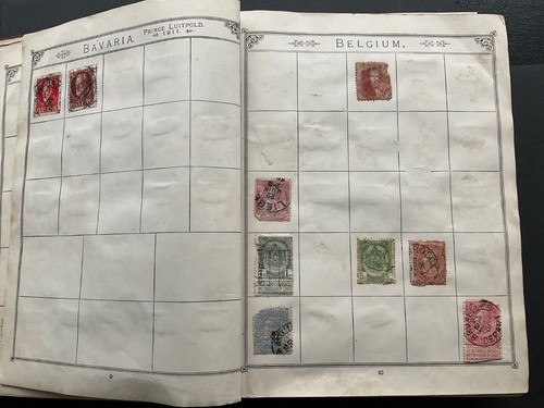 Old Antique Lincoln 17th Edition Stamp Album with 500+ stamps. - Picture 6 of 24
