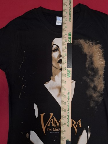 Vampira Mujer/Niña NUEVA Camisa Negra DOP Talla Mediana Retro RARA Muestra Gótica Profesional - Imagen 3 de 4