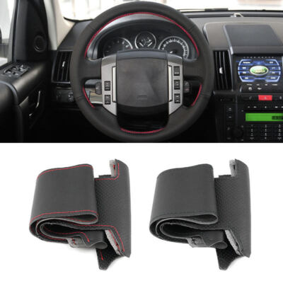 DIY Handnähen Lenkrad Leder Lenkradbezug For Land Rover Discovery 3 2004-09 LR3