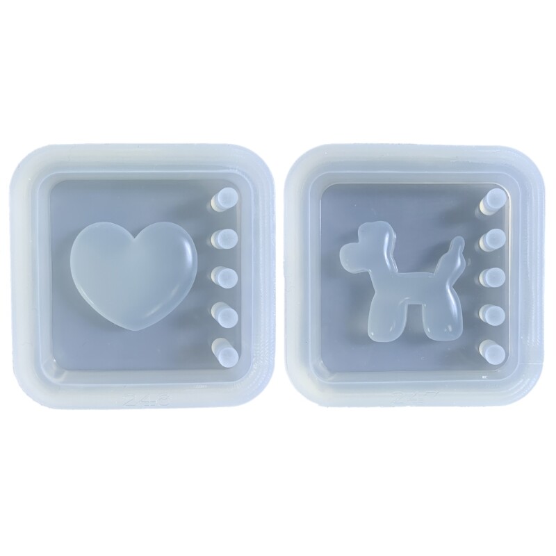 Silicone Molds Shaker Resin Epoxy Mold for Pendant Jewelry Making