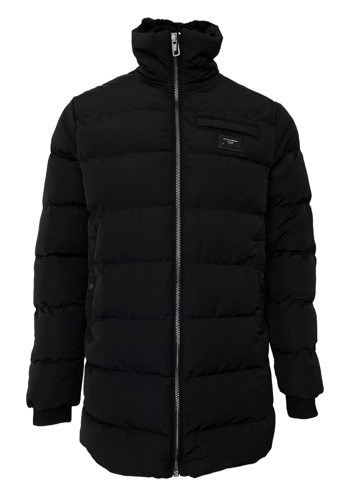 Dolce & Gabbana Coat Puffer Jacket In Black image 3