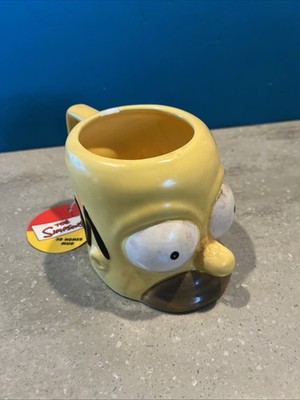 The Simpsons Homer 3D Ceramic Cartoon Mug 10 13 oz | Creative Super Fan Gift Cup