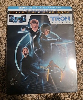 Tron: Legacy 4K Limited Edition Steelbook (4K UHD + Blu-ray + Digital) BRAND NEW