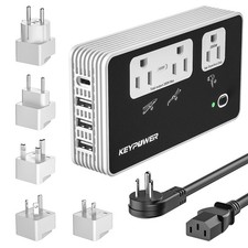 KEY POWER 2000W Voltage Converter US to Europe, 220V to 110V Converter for Eu...