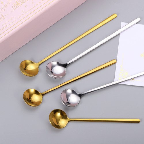 8pz Acciaio Inox Espresso Cucchiai 5 Pollici Mini Caffè,Argento - Foto 4 di 7