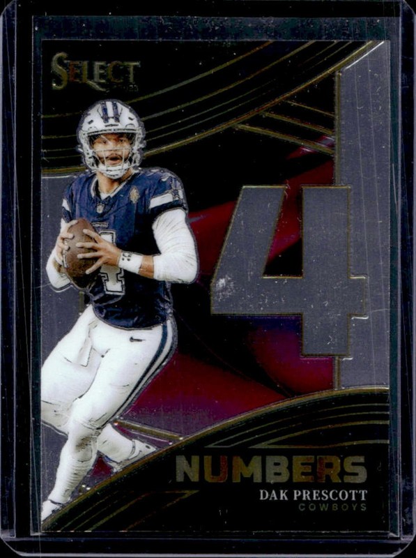 2023 Panini Select Dak Prescott Numbers #NMB-DPR Cowboys