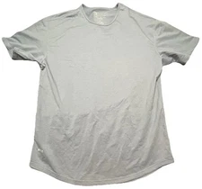 Bylt Shirt Mens XL Blue Activewear Short Sleeve Drop Cut Polyester Blend