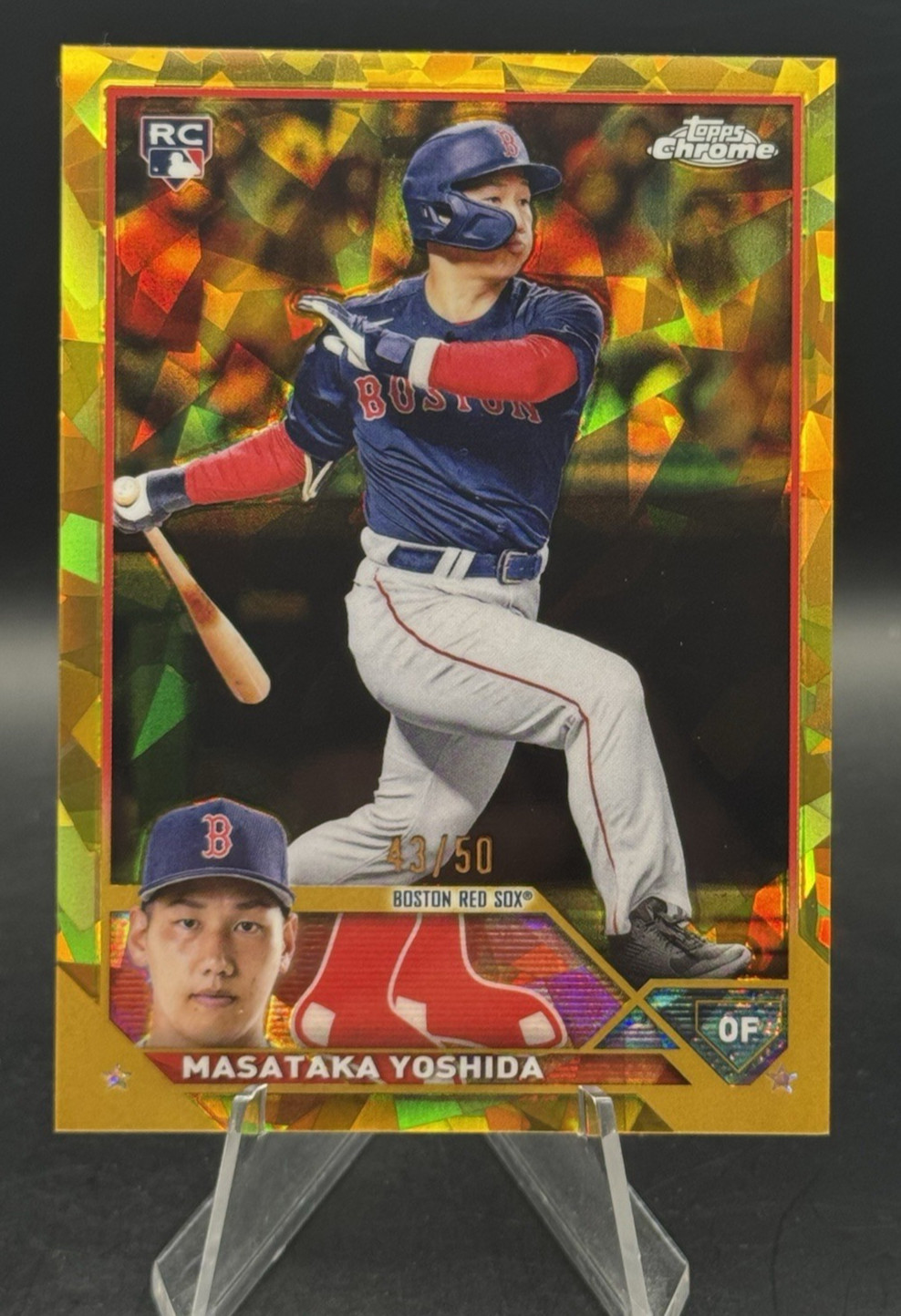 Masataka Yoshida 2023 Topps Chrome Sapphire Rookie Gold /50
