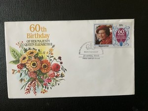 Montserrat 1986 #600-603 QE II 60th Birthday - 4 FDCs
