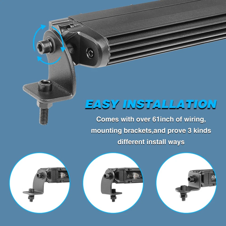 Barra de luces de persecución trasera de 20" freno/giro/reversa/funcionamiento para todoterreno UTV Polaris RZR Foto 4 de 4