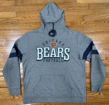 Chicago Bears NFL Team Apparel Gray Pullover Hoodie Sweatshirt Men's XL