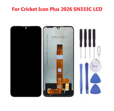 LCD Display Screen Touch Digitizer Assembly For Cricket Icon Plus 2026 SN333C