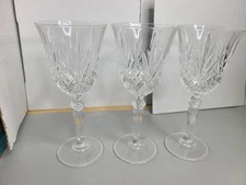 3 Pc Fluted Crystal RCR Melodia? Water/Wine Glasses Goblet 