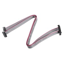 2 x IDC 10 Pin Connector Flat Ribbon Cable Female Connector 20cm 1.27mm Pitch