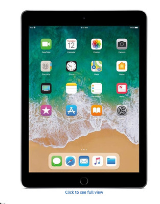 Apple iPad 9.7inch with WiFi 32GB- Space Gray (2017 Model) renew