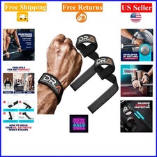 Black 18-Inch Wrist Wraps for Weightlifting  Powerlifting, Pair for Men  Women