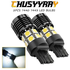 2PCS 7440 7443 LED Backup Reverse Light Bulbs 6000K For Chevy Camaro 2016-2021