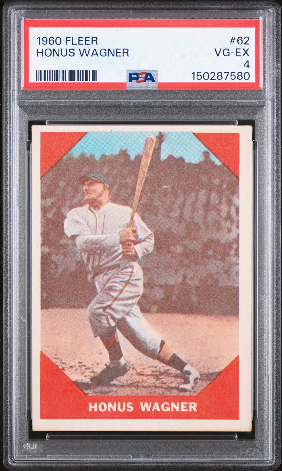 1960 FLEER #62 HONUS WAGNER PSA 4