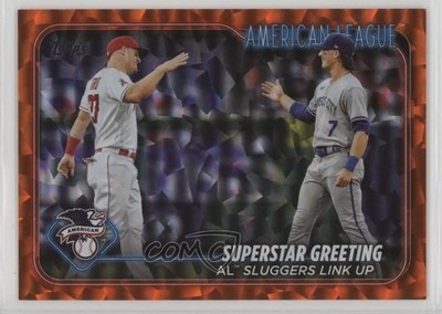 2024 Topps Series 2 Checklist Orange Foil 79/299 Mike Trout Bobby Witt Jr 0z9m