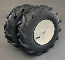 New Pair 2 GICOOL 13x5.00-6 Tractor Tread Tires- 3/4" Axle- Lawn Mower/Tiller
