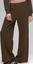 Alo Women s Espresso Serenity Wide Leg Sweatpants Size Medium
