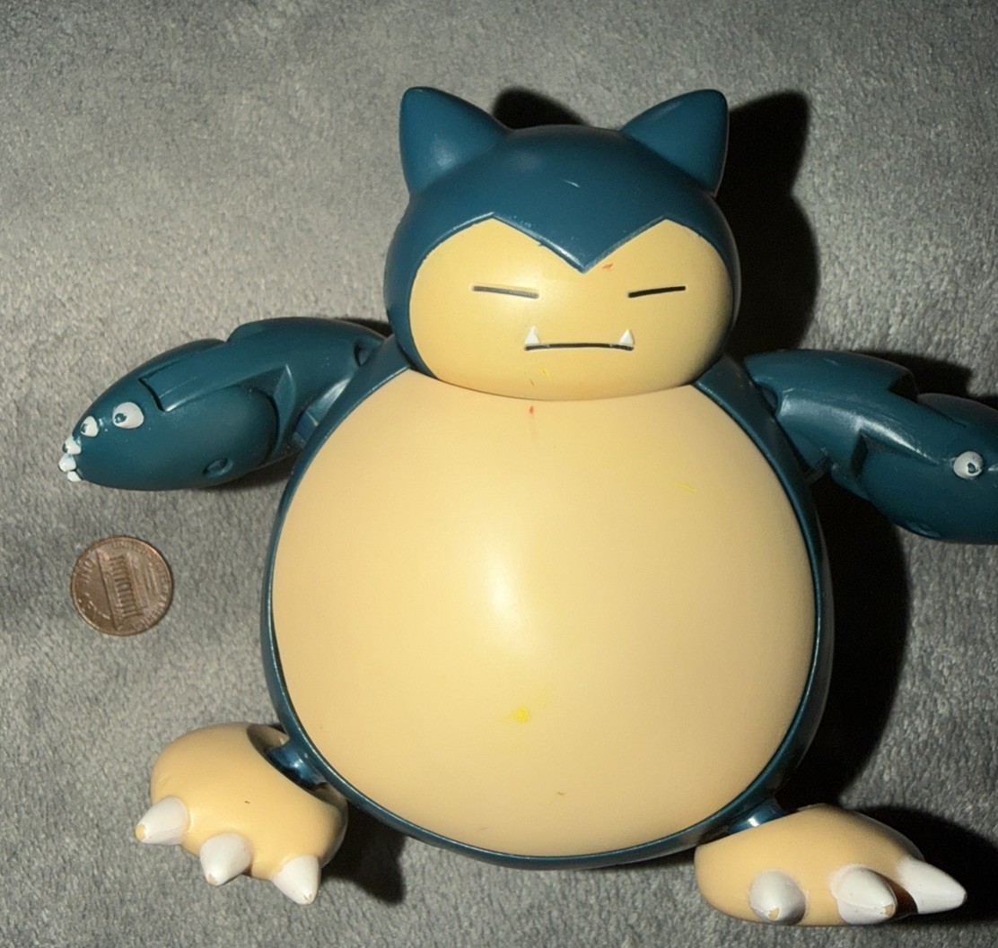 Pokemon Snorlax 5&rdquo; Soft Belly Articulated Action Figure 2017 Toy Nintendo Tomy