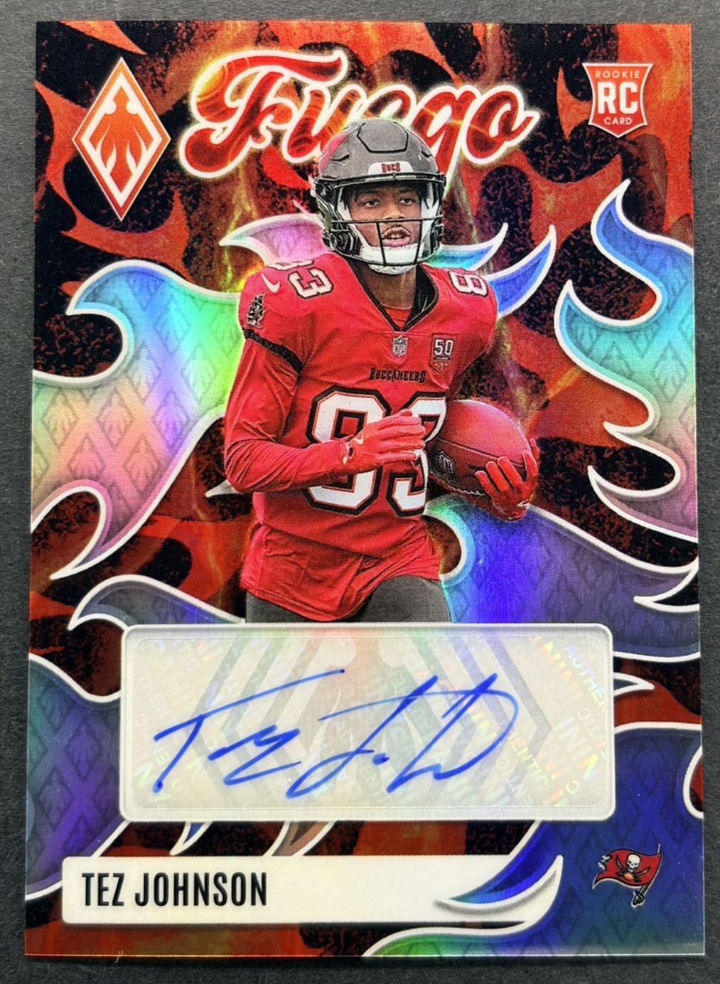2025 Panini Phoenix - Tez Johnson #FUS-60 Tampa Bay Buccaneers - RC AUTO