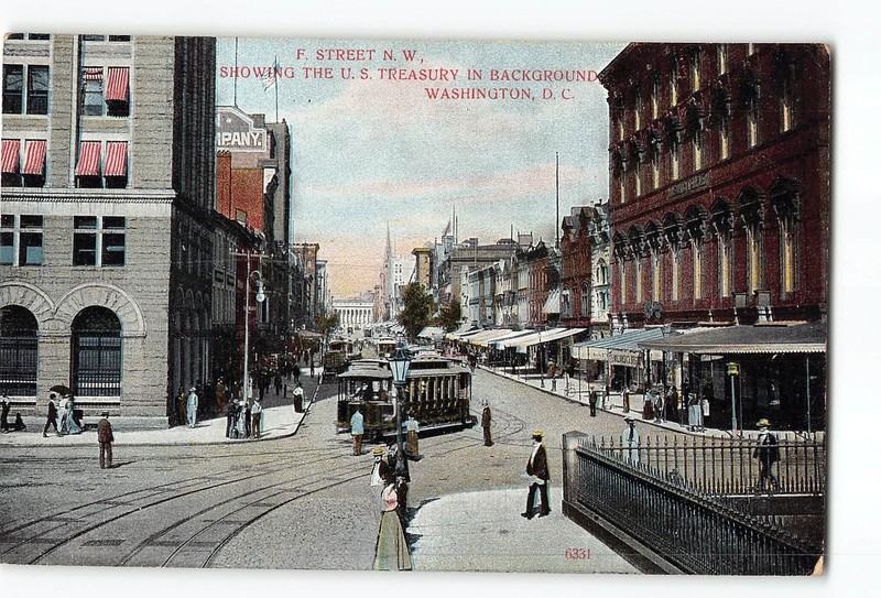 Washington D.C. District Of Columbia DC Postcard 1907-1915 Street Scene