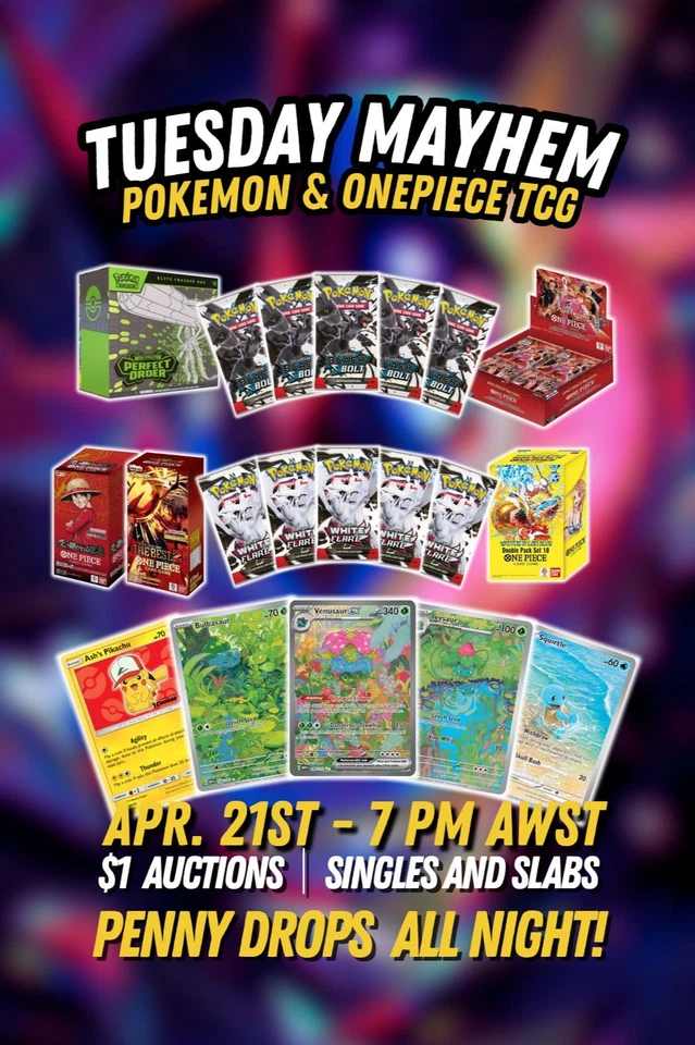 $1 Auction | Singles | Slabs | Sealed 🔥