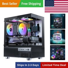 Aqua 3, Micro ATX Case, MATX PC Case with 3 X 120mm 3-Pin ARGB Fan Pre-Instal...