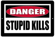 Rogue River Tactical Funny Metal Warning Tin Sign Wall Decor Man Cave Bar Dan...