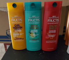 Garnier Fructis Shampoo Lot of 3 Curly Hair S...