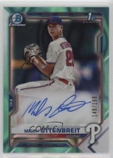 2021 Bowman Draft Chrome Pick Aqua Lava Refractor Micah Ottenbreit Auto 14mx