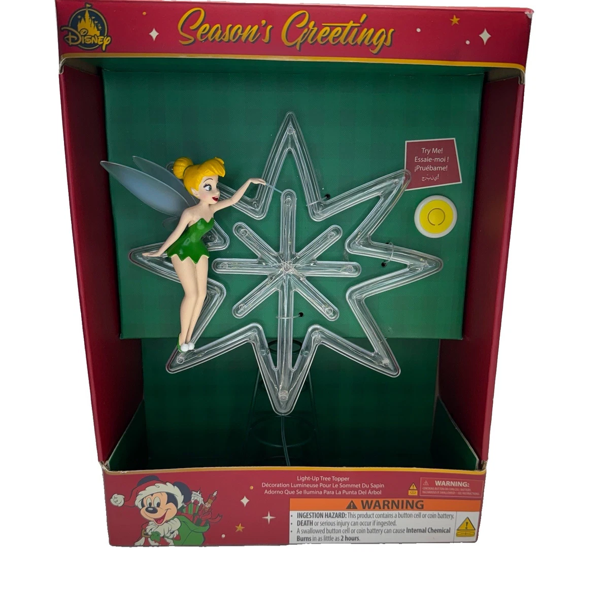 Tinkerbell Tree Topper In other Disney Holiday Collectibles (1968