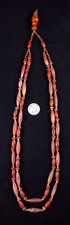 Collier ancien Himalaya perles veine de dragon 109 g. = 3,9 oz.