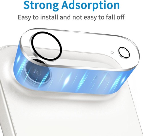 3 Pack Camera Lens Protector for iPhone Air, Tempered Glass, 9H Hardness - Picture 4 of 6