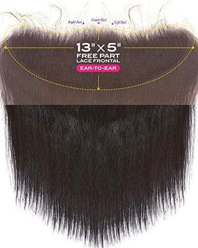 Janet Melt 100% Natural Virgen Remy Cabello 13X5 HD Encaje Cierre Frontal - RECTO Foto 2 de 3