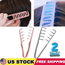 USA Wide Tooth Hair Comb Wide Tooth Comb For Curly Hair Roots Volumizing 