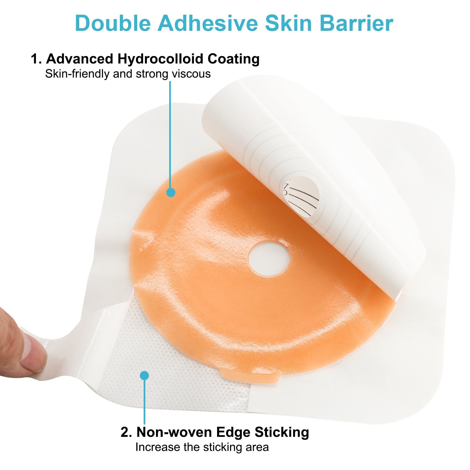 KONWEDA 21PCS Ostomy Bags,Colostomy Supplies,Two Piece Drainable Ostomy Pouch...