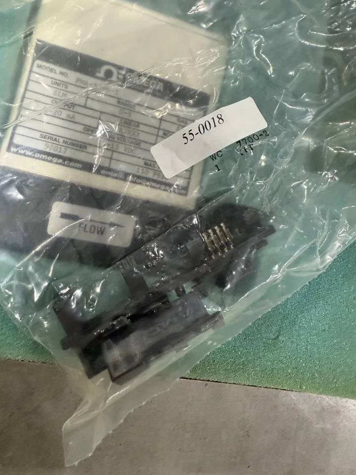 OMEGA MASS FLOWMETER FMA-5709-I UNITS SLM AIR 12-15 VDC 150 PSIG MAX *NOS* - Image 3 of 4