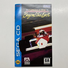 Formula One World Championship: Beyond the Limit Sega CD 1994 Mint F1 Racing
