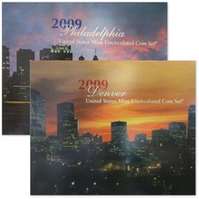 2009 Uncirculated Coin Set U.S Mint Government Packaging OGP COA